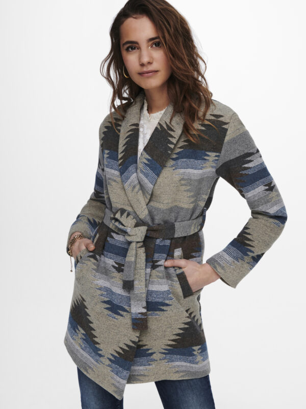 ONLY AZTEC PRINT WRAP JACKET