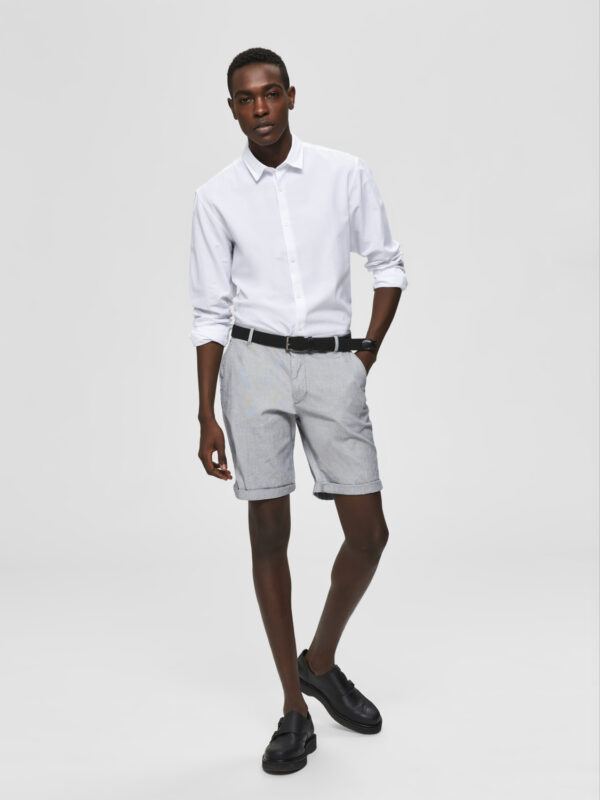 SELECTED PARIS PINSTRIPE SHORTS
