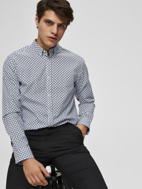 SELECTED BOWTIE PRINT SHIRT