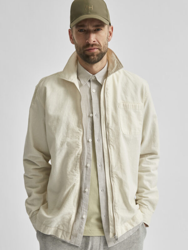 SELECTED ZIP UP OVERSHIRT - Image 4