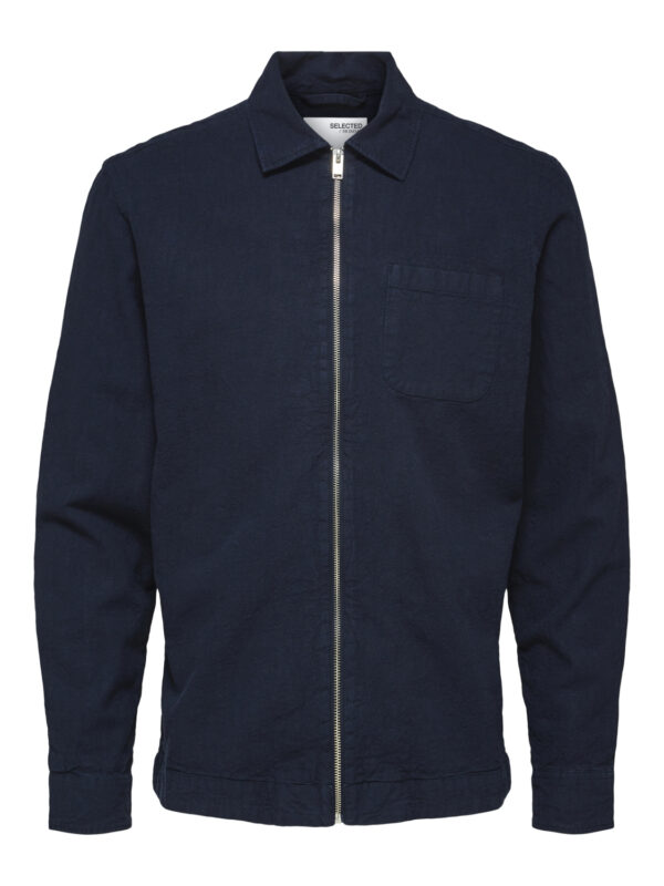 SELECTED ZIP UP OVERSHIRT - Image 3