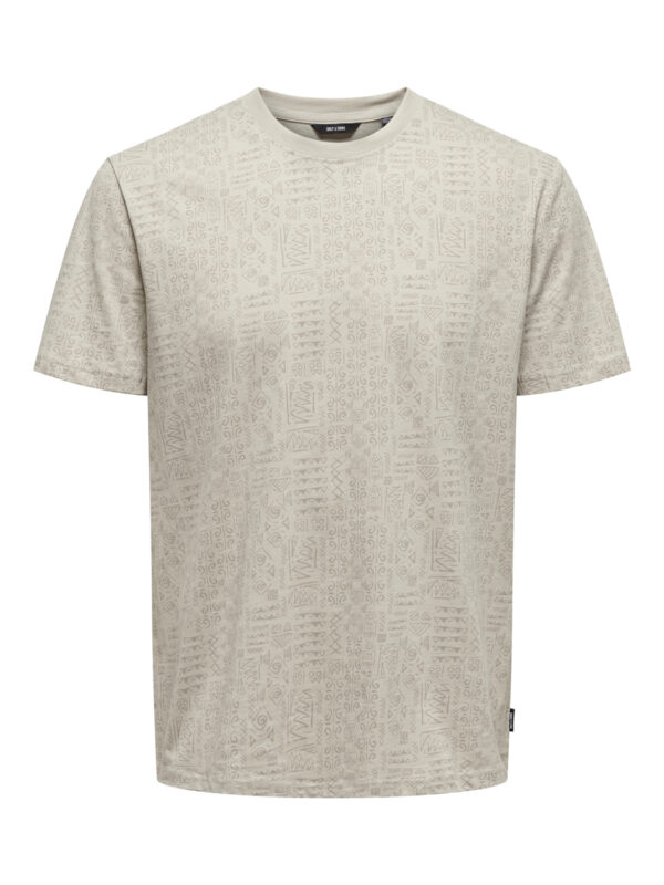 ONLY&SONS AZTEC PRINT TEE - Image 4