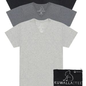 KUWALLA TEE 3 PACK V-NECK PEPPER GREYS