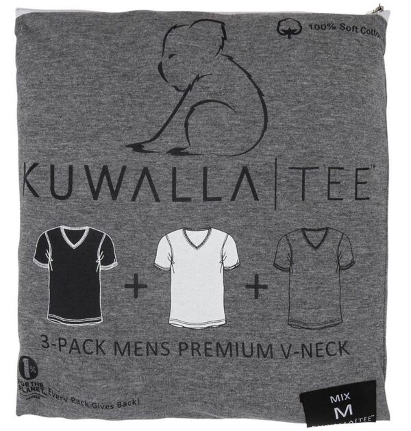KUWALLA TEE V-NECK 3 PACK MIXED - Image 2