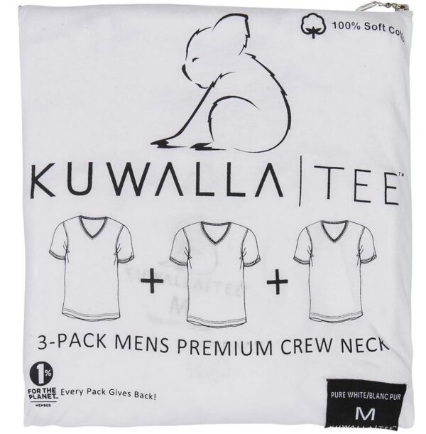 KUWALLA TEE V-NECK 3 PACK WHITE - Image 2