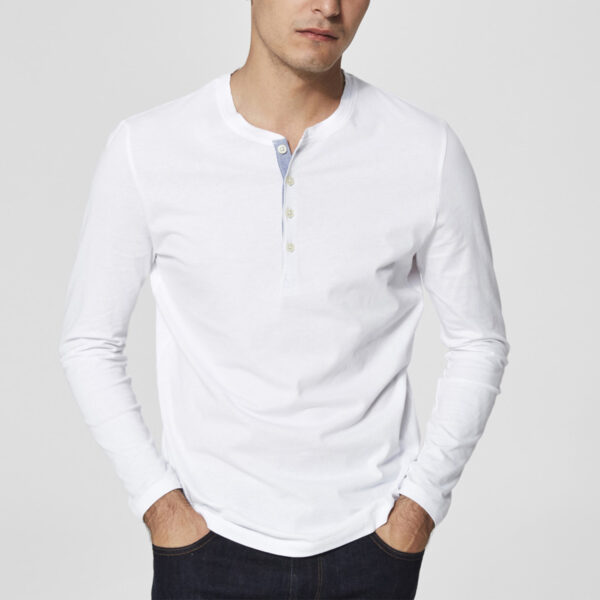 SPLIT NECK HENLEY - Image 4